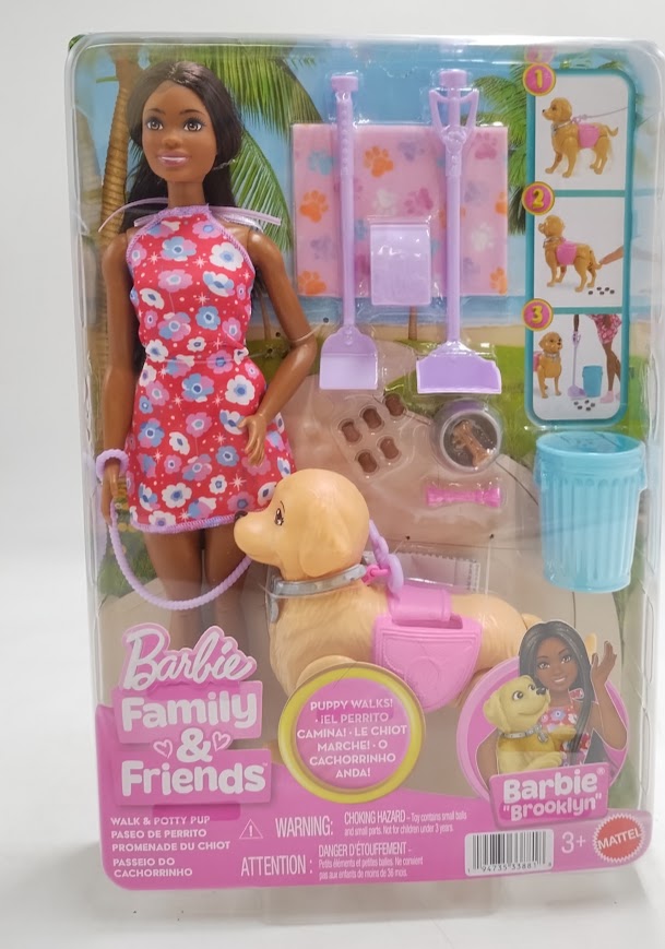 Barbie "Brooklyn" Walk & Potty Pup Toy Set