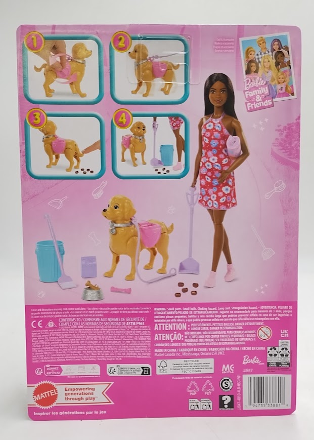 Barbie "Brooklyn" Walk & Potty Pup Toy Set