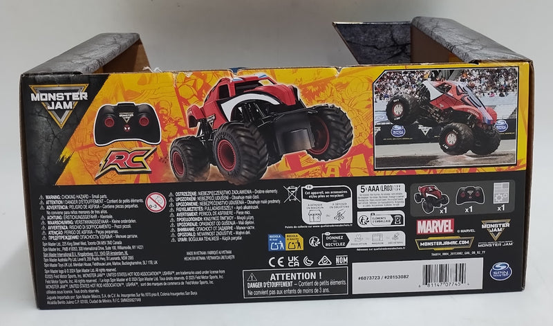 Monster Jam Marvel The Amazing Spider-Man RC Monster Truck 1:24 SEE DETAILS