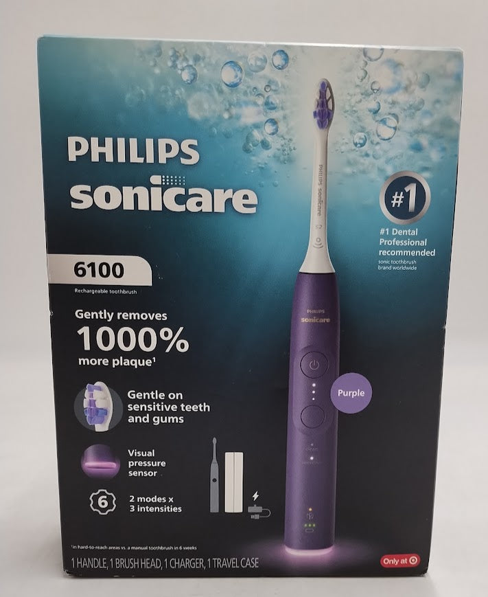 Philips Sonicare 6100 Rechargeable Electric Toothbrush - Purple