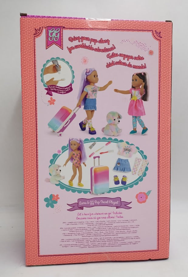 Glitter Girls 14" Vacation Doll Dog Luma & GG Pup Travel Playset SEE DETAILS