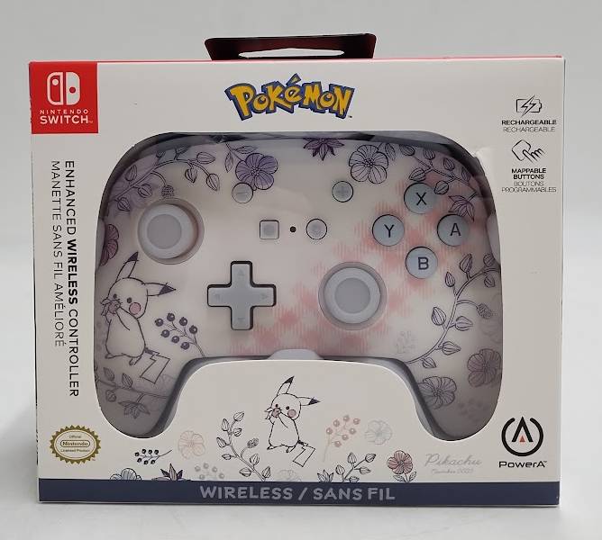 PowerA Enhanced Wireless Controller Nintendo Switch Pikachu Garden SEE DETAILS