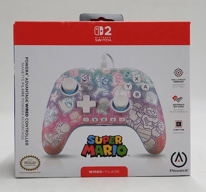 Advantage Wired Controller for Nintendo Switch 2 - Mushroom Kingdom SEE DETAILS
