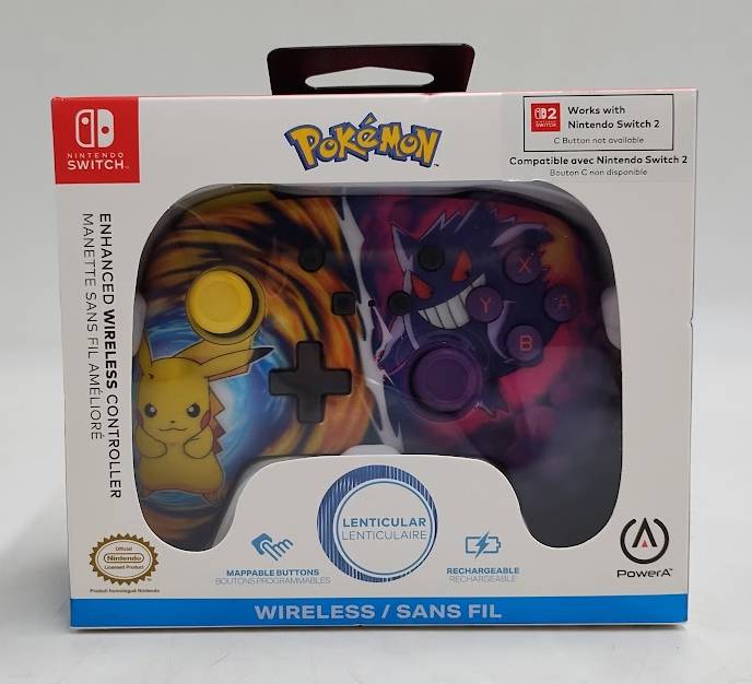 PowerA Pikachu vs Gengar Enhanced Wireless Controller NintendoSwitch SEE DETAILS