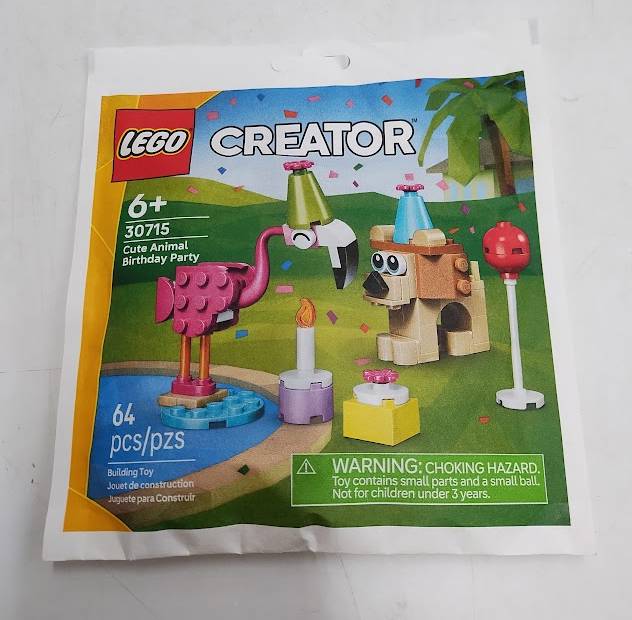 LOT OF 10!! LEGO Creator Cute Animal Birthday Party 30715
