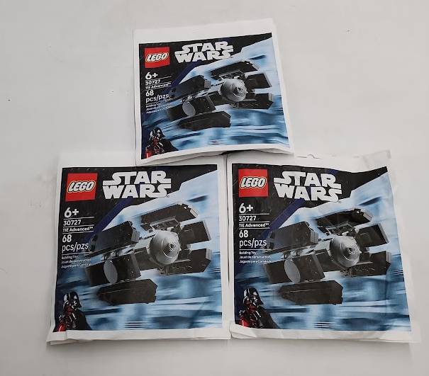 LOT OF 3 !! LEGO Star Wars TIE Advanced Mini-Build 30727