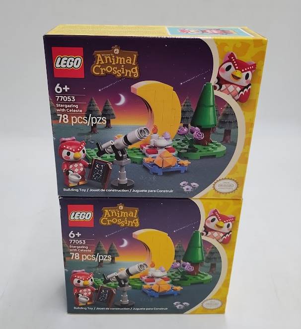 LOT OF 2 !! LEGO Animal Crossing Stargazing with Celeste Building Toy 77053