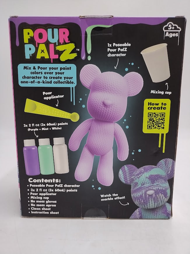Toy Monster Pour Palz Crochet Craft Activity Kits VIOLET TWIST