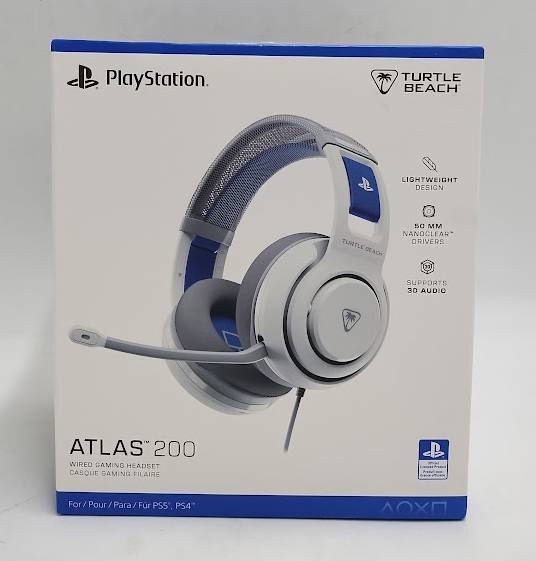Turtle Beach Atlas 200 Wired Gaming Over-Ear Headset - White