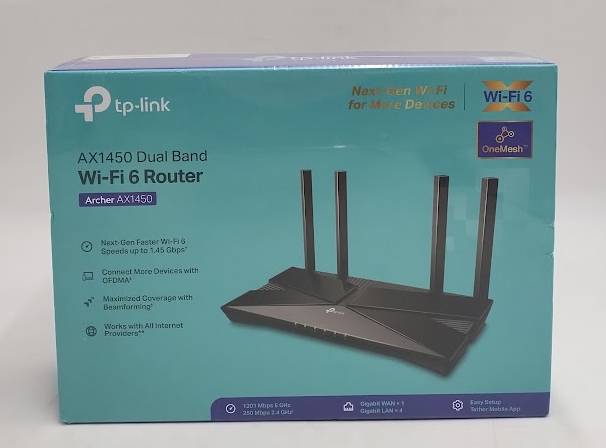 TP-Link Archer AX1450 WiFi 6 Dual-Band Wireless Router