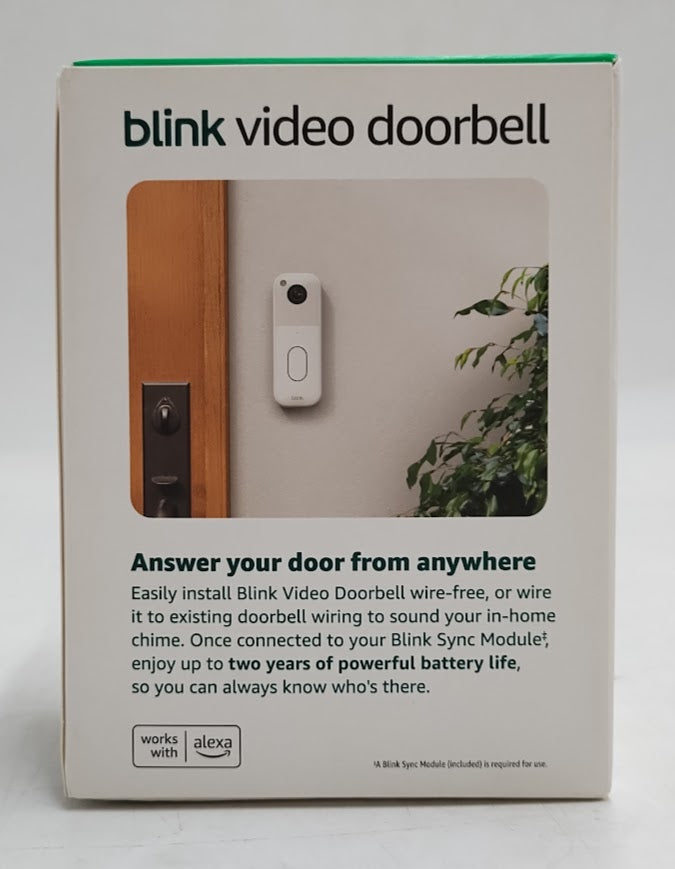 Blink Video Doorbell System with Head-to-Toe HD Sync Module Core