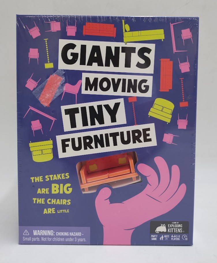 Exploding Kittens Giants Moving Tiny Furniture Game