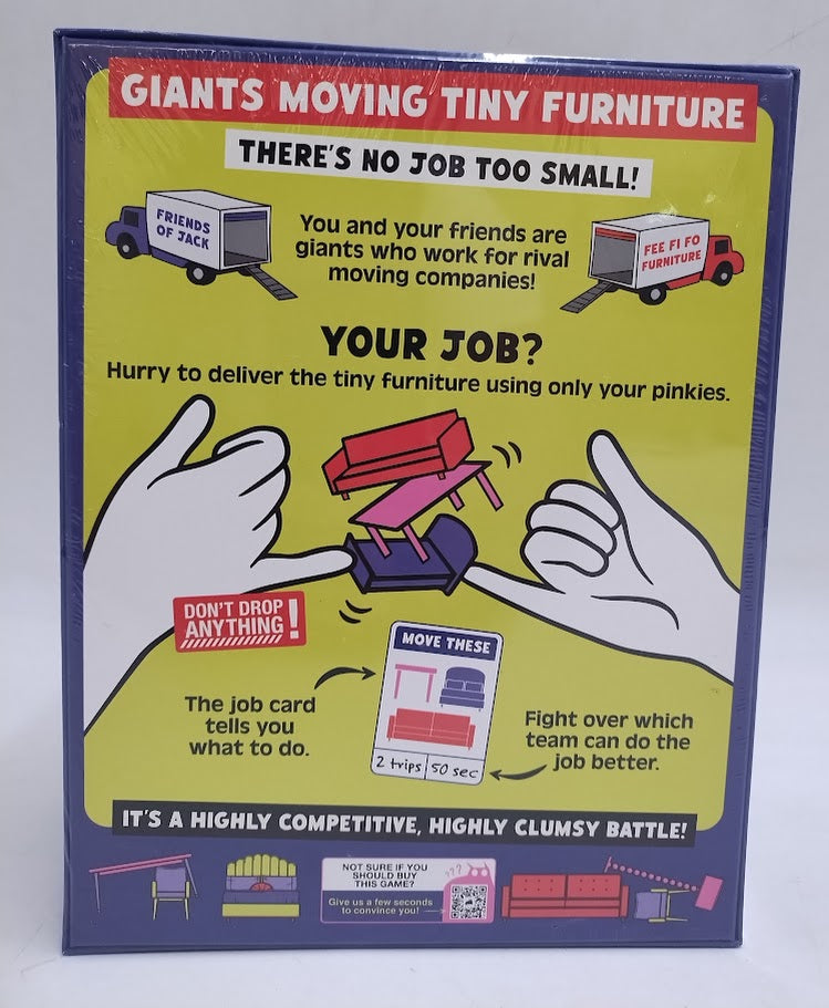 Exploding Kittens Giants Moving Tiny Furniture Game