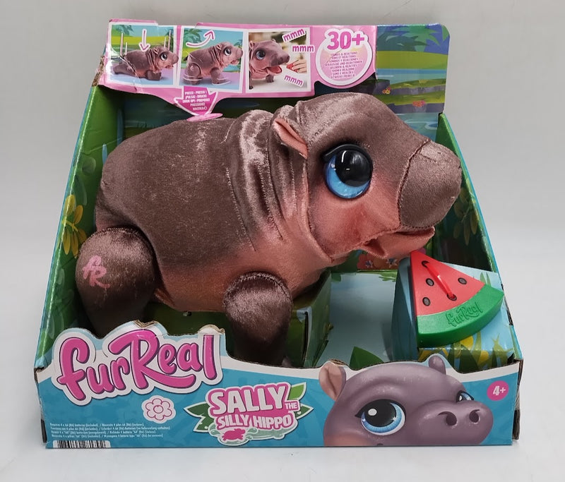 FurReal Sally The Silly Hippo 9" Interactive Plush Kids Up SEE DETAILS