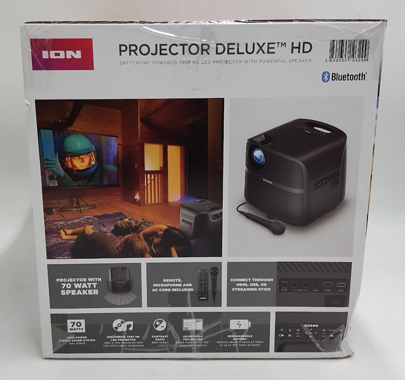 ION Portable Outdoor 720P HD LED Projector w/ Movie/Karaoke Bundle SEE DETAILS