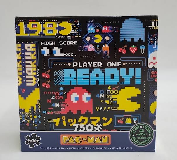 Ceaco Pac-man Glow Jigsaw Puzzle - 750pc
