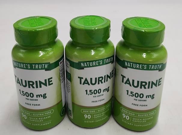 Nature's Truth Taurine Supplement | 1500mg | 90 Capsules - Exp: 03/2027