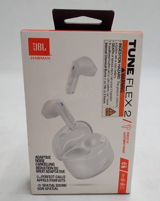 JBL Tune Flex 2 True Wireless Noise Cancelling Earbuds - White
