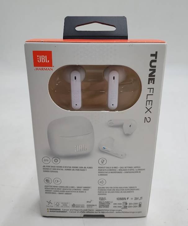 JBL Tune Flex 2 True Wireless Noise Cancelling Earbuds - White