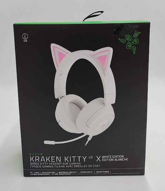 Razer Kraken Kitty V3 X Wired Headset for Gaming - White