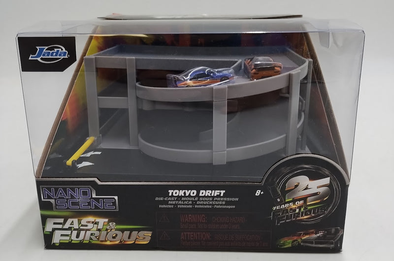 The Fast & Furious Nano Scene Tokyo Garage Toy Vehicle Playset
