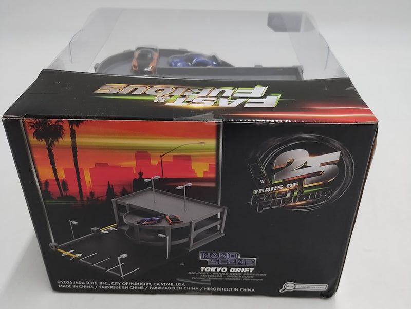 The Fast & Furious Nano Scene Tokyo Garage Toy Vehicle Playset