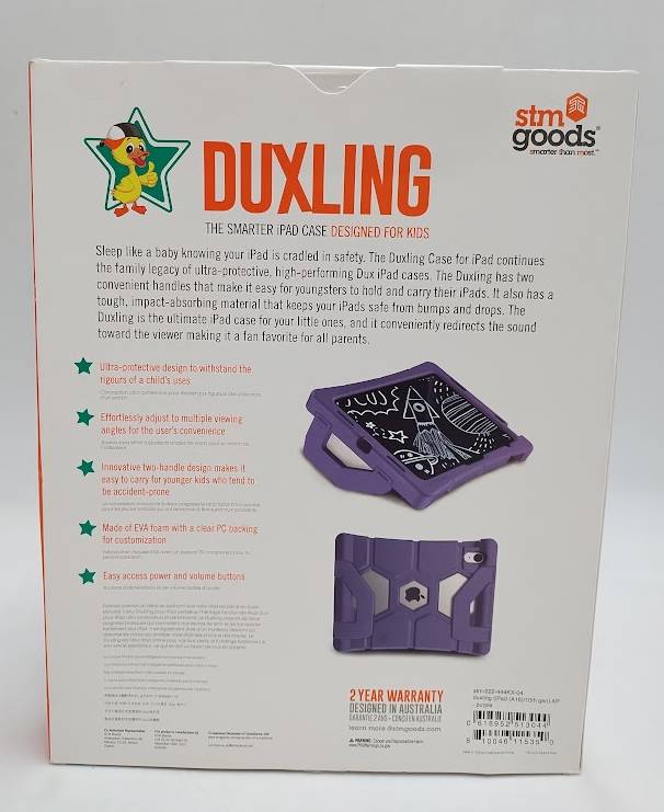 STM duxling (iPad (A16) 10th gen) AP - Purple: Impact-Resistant EVA Foam Case
