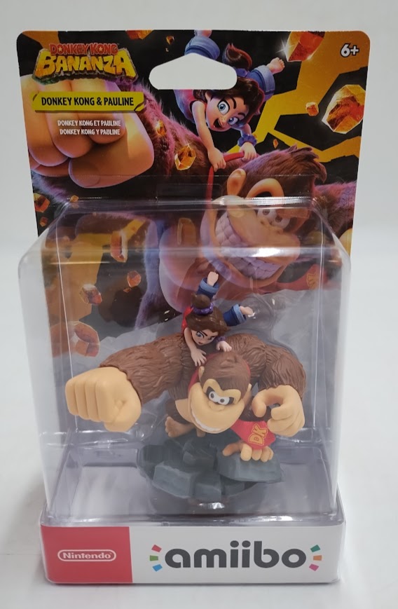 Nintendo amiibo Donkey Kong Bananza Donkey Kong and Pauline Figure
