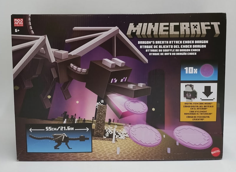 Minecraft Dragon's Breath Attack Ender Dragon Action Figure with 10 Discs SEE DETAILS
