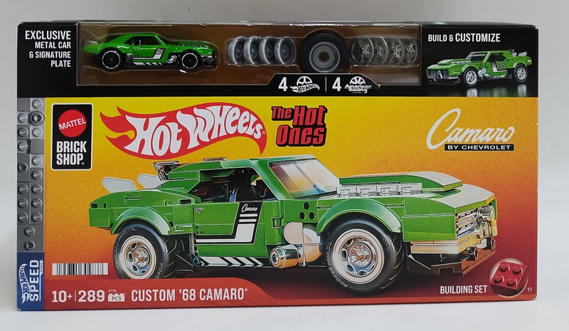 Mattel Brick Shop Hot Wheels Custom 68 Camaro Building Kit - 289pc SEE DETAILS