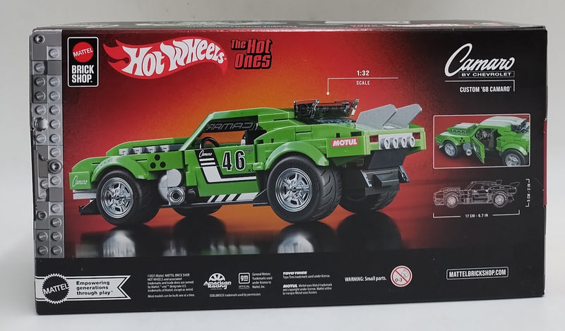 Mattel Brick Shop Hot Wheels Custom 68 Camaro Building Kit - 289pc SEE DETAILS