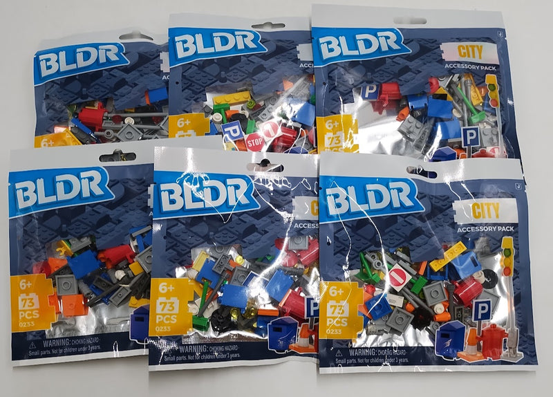 6 PACK!!! BLDR City Pack Accessory Set