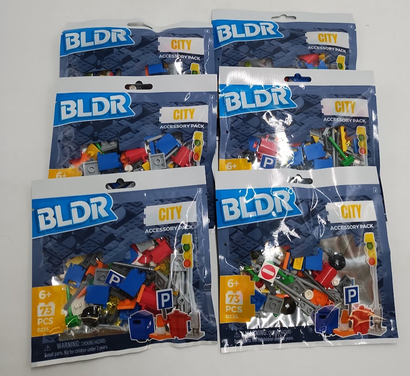 6 PACK!!! BLDR City Pack Accessory Set