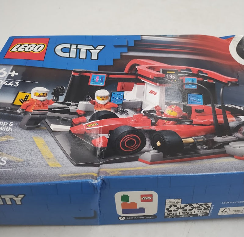 LEGO City F1 Pit Stop & Pit Crew with Ferrari Car, 60443 SEE DETAILS