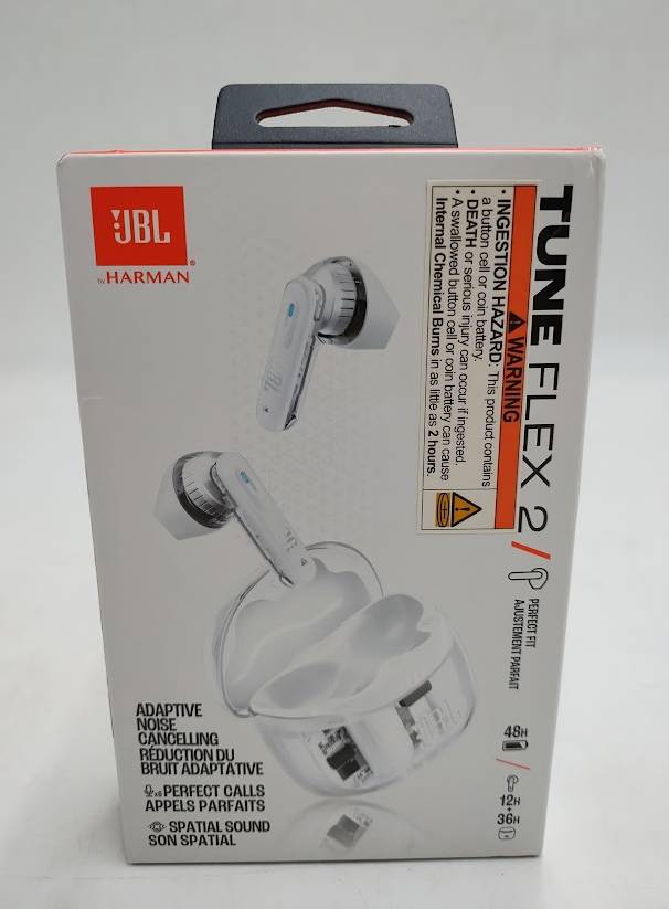 JBL Tune Flex 2 - Ghost White