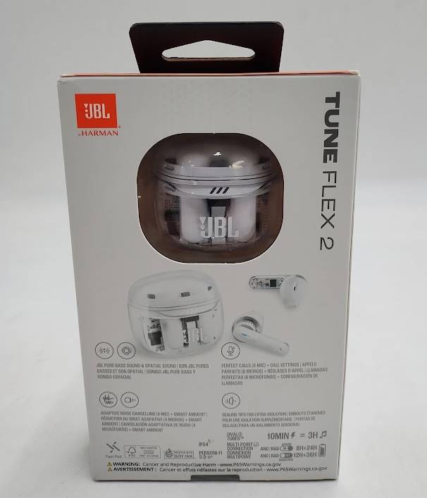 JBL Tune Flex 2 - Ghost White