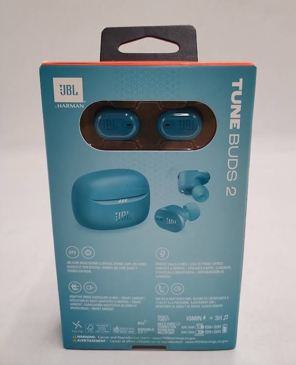 JBL Tune Buds 2 True Wireless Noise Cancelling Earbuds - Turquoise