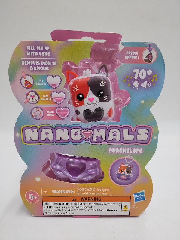 Hasbro Nano-Mals Purrnelope the Calico Kitty Electronic Fidget Pet