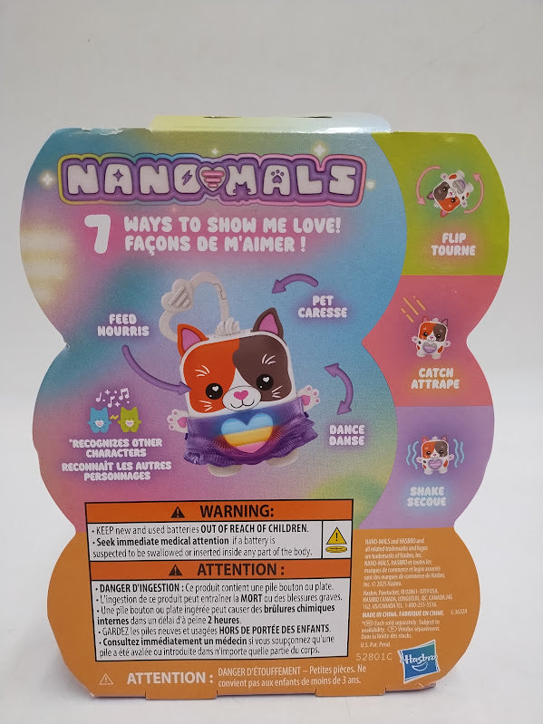 Hasbro Nano-Mals Purrnelope the Calico Kitty Electronic Fidget Pet
