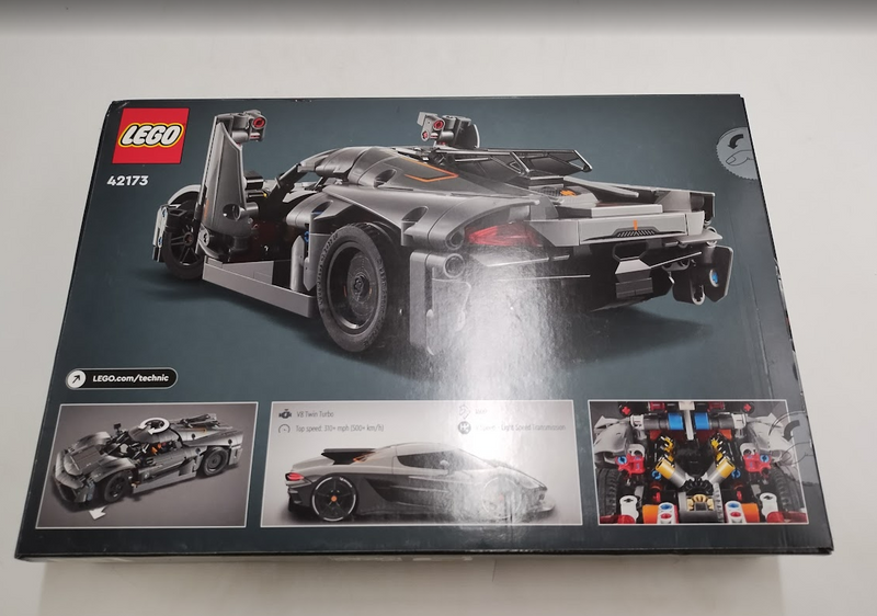 LEGO Technic Koenigsegg Jesko Absolut Gray Hypercar 42173 SEE DETAILS