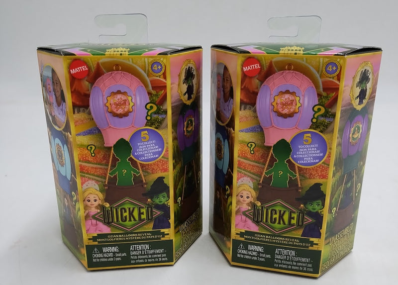 2 PACK Universal Pictures' Wicked Ozian Balloons Reveal, Surprise Small Doll
