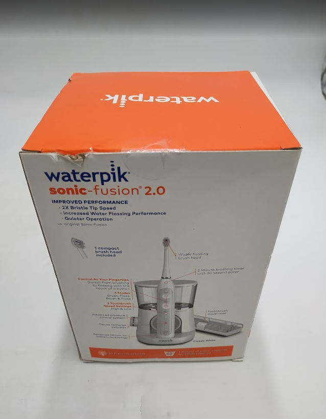 Waterpik Sonic-Fusion 2.0 Flossing Electric Toothbrush, White SEE DETAILS
