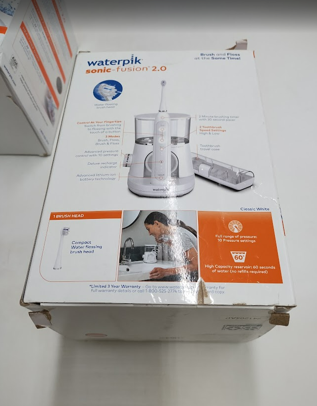 Waterpik Sonic-Fusion 2.0 Flossing Electric Toothbrush, White SEE DETAILS