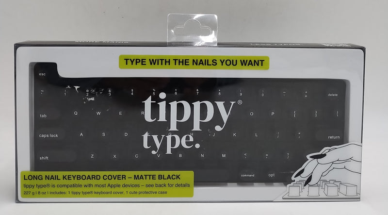 tippy type Keyboard Cover Compatible with Mac - Matte Black