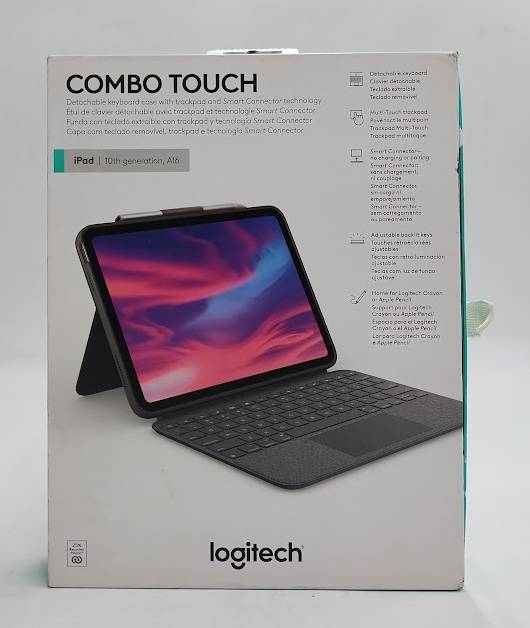 Logitech Combo Touch for iPad 10th Genand A16-Oxford Gray **OPEN BOX**