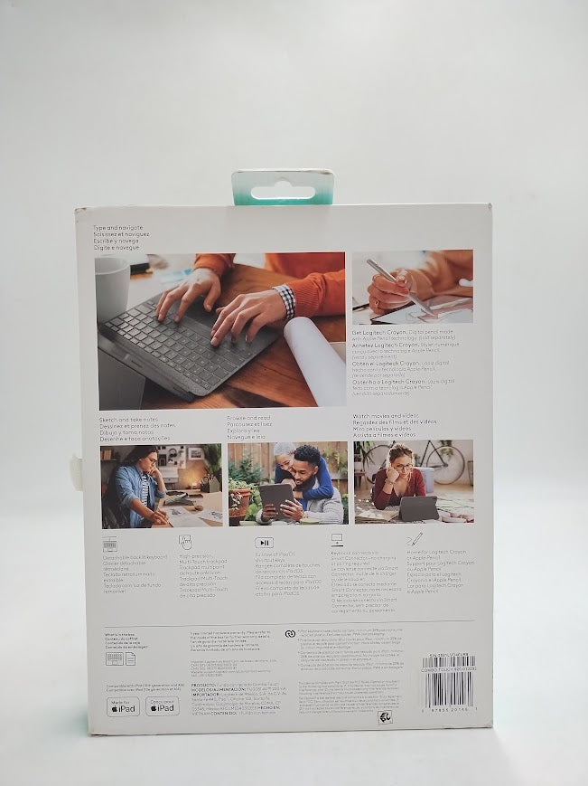 Logitech Combo Touch for iPad 10th Genand A16-Oxford Gray **OPEN BOX**