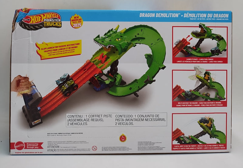Hot Wheels Monster Trucks Sharks vs. Dinos Dragon Destruction  SEE DETAILS