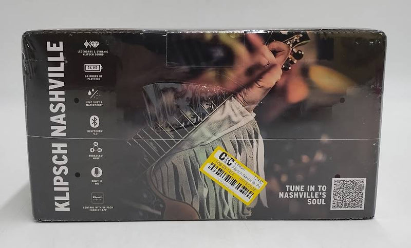 Klipsch Nashville Portable Bluetooth Speaker Black: Waterproof SEE DETAILS
