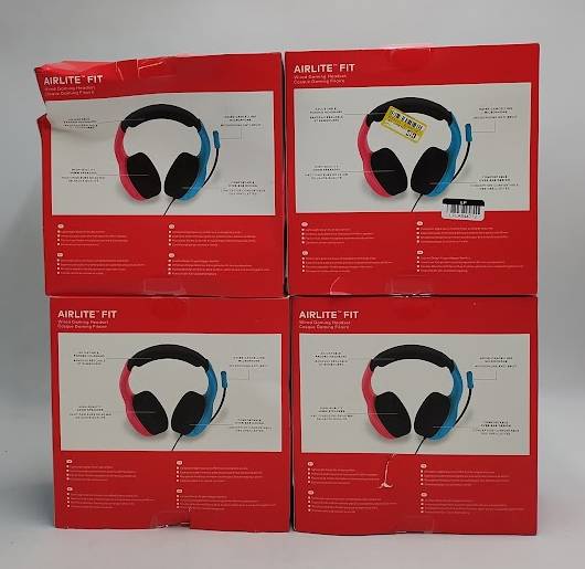 LOT OF 4! Turtle Beach Airlite Fit Wired Headset for Nintendo Switch SEE DETAILS
