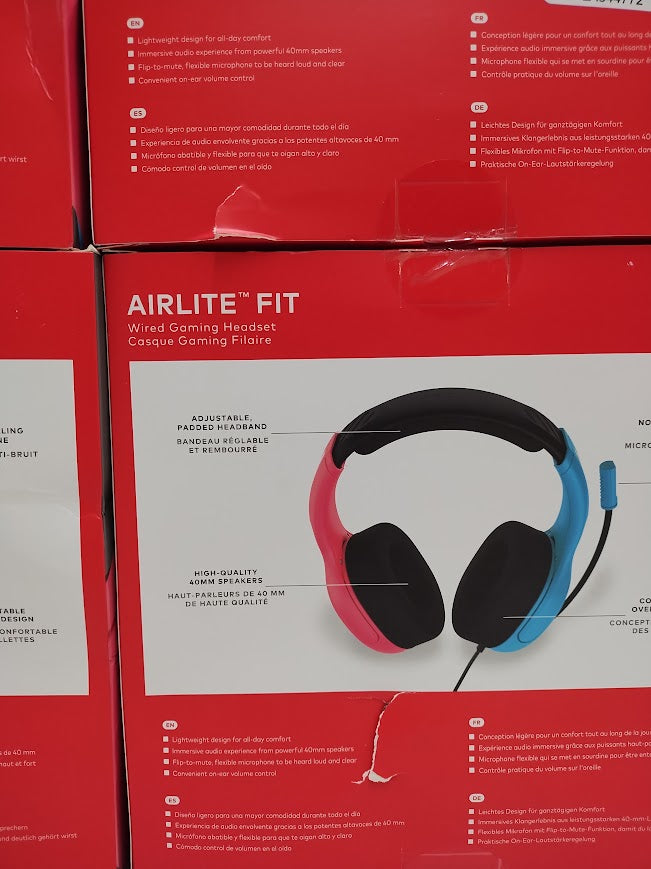 LOT OF 4! Turtle Beach Airlite Fit Wired Headset for Nintendo Switch SEE DETAILS